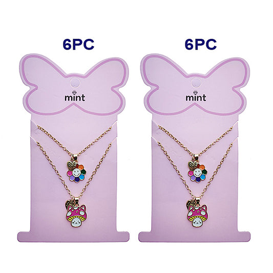 Daisy & Mushroom BFF Necklace Set