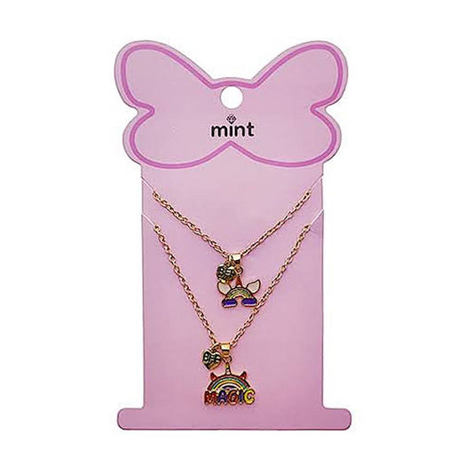 Rainbow Charm BFF Necklace Set