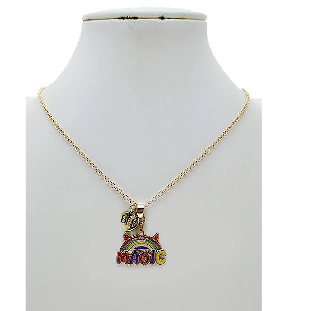 Rainbow Charm BFF Necklace Set