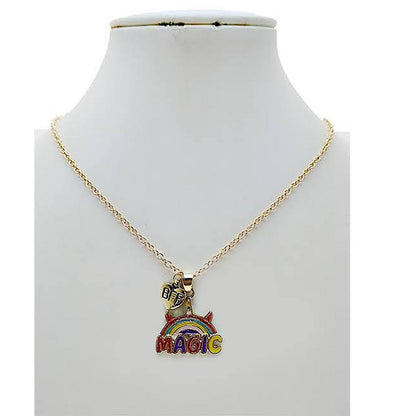 Rainbow Charm BFF Necklace Set