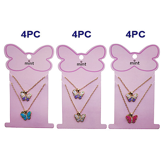 Butterfly BFF Necklace Set