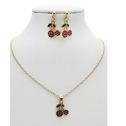 Cherry Charm Pendant Necklace