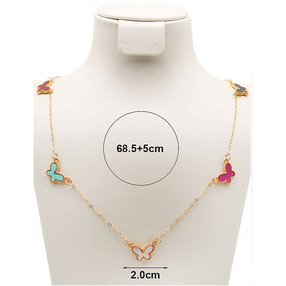 Butterfly Charm Chain Necklace