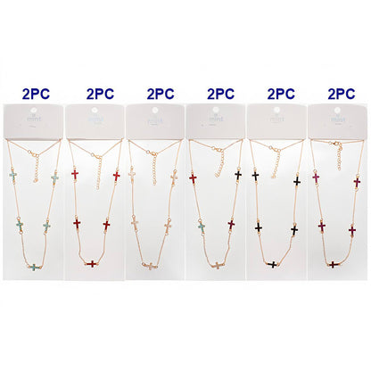 Cross Charm Chain Necklace