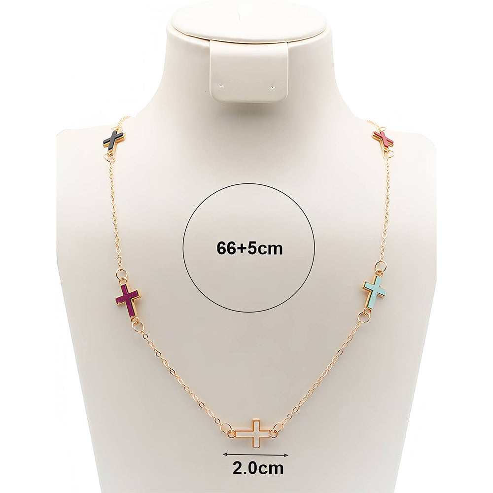 Cross Charm Chain Necklace