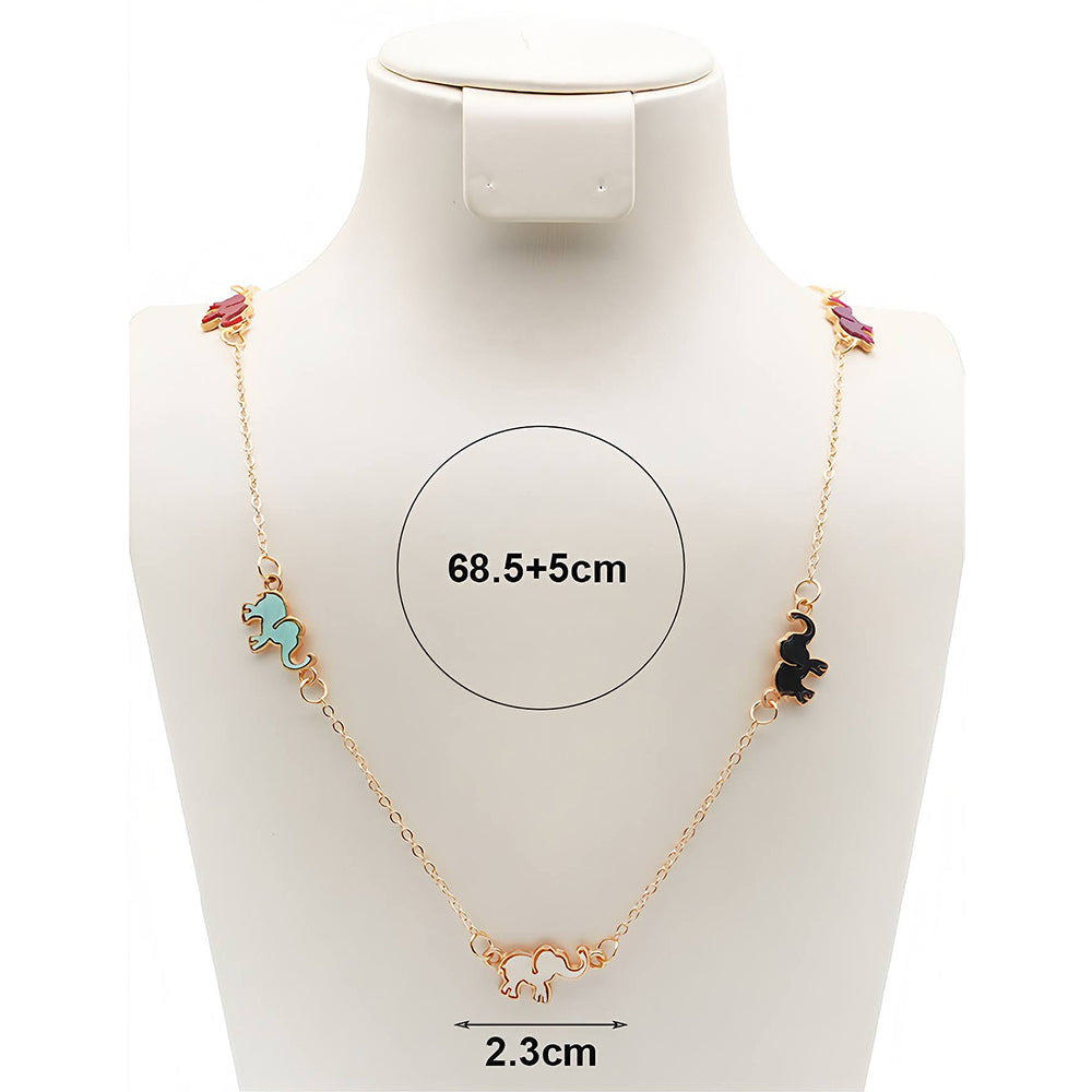 Elephant Charm Chain Necklace