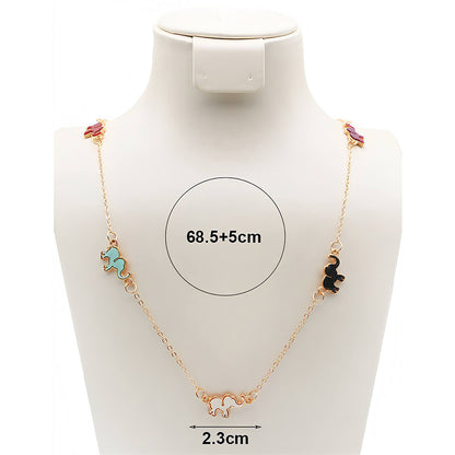 Elephant Charm Chain Necklace