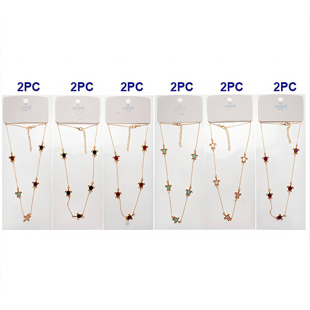 Sea Turtle Charm Chain Necklace