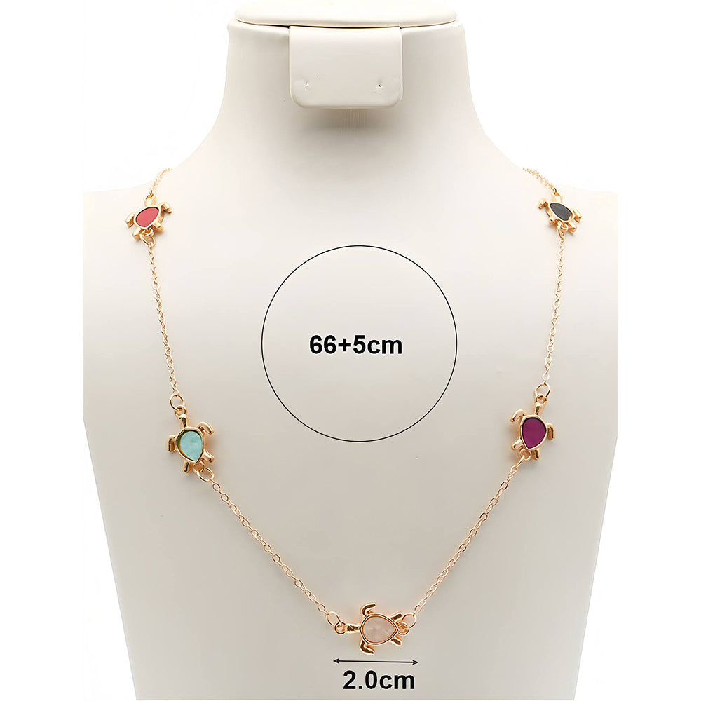 Sea Turtle Charm Chain Necklace