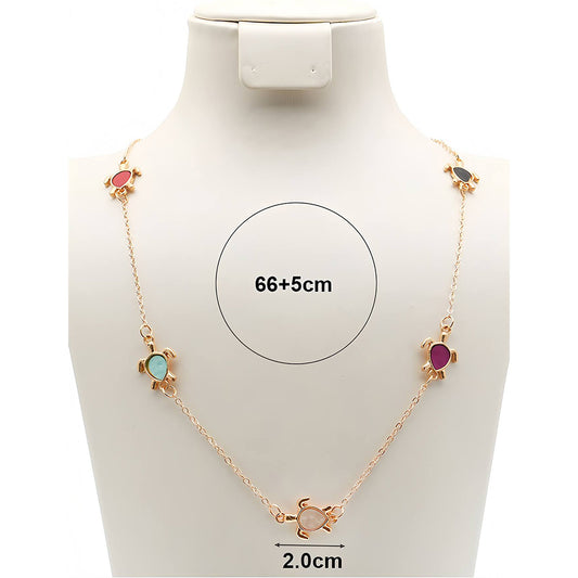 Sea Turtle Charm Chain Necklace