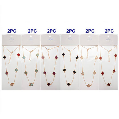 Four Leaf Clover Charm Chain Necklace