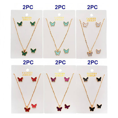 Butterfly Charm Pendant Necklace