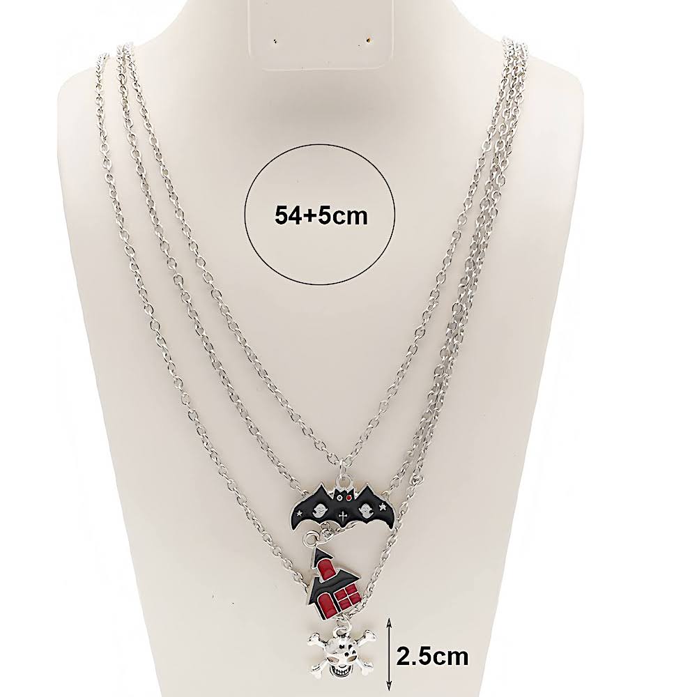 Halloween Charms Layered Necklace