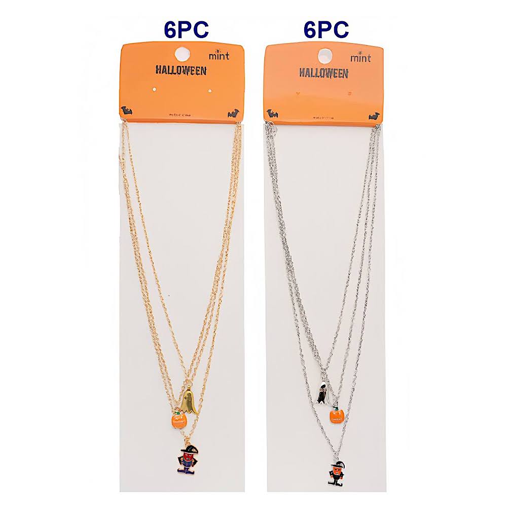 Halloween Charms Layered Necklace