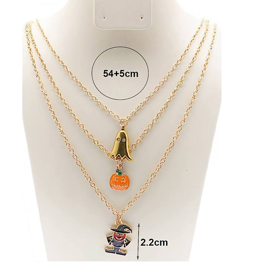 Halloween Charms Layered Necklace