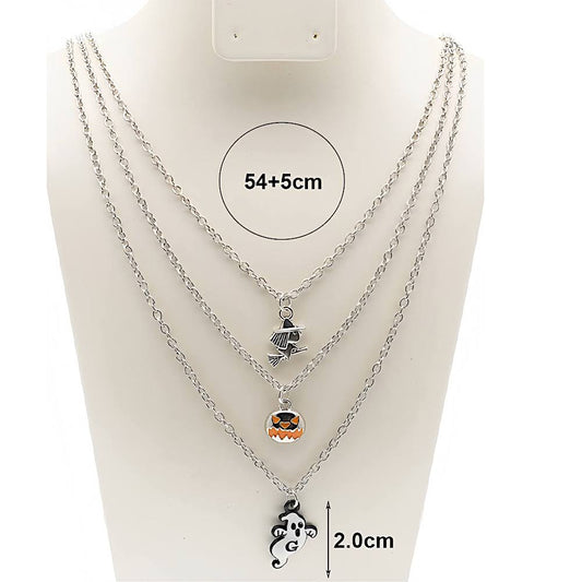 Halloween Charms Layered Necklace