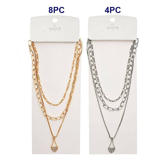 Heart Charm Layered Necklace
