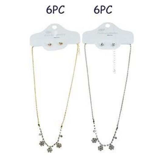 Rhinestone Necklace Set