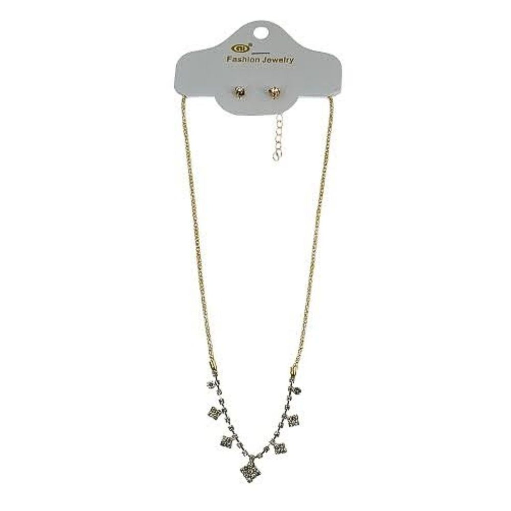Rhinestone Necklace Set
