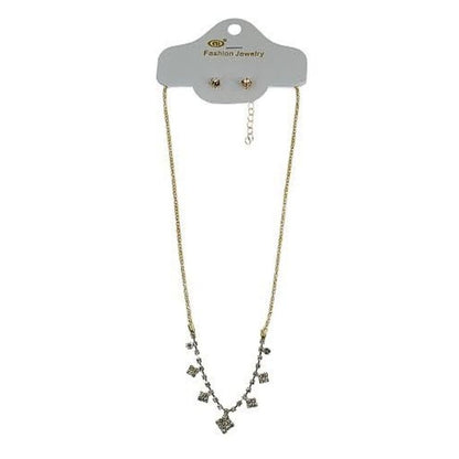 Rhinestone Necklace Set
