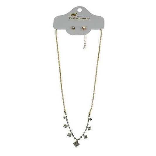 Rhinestone Necklace Set