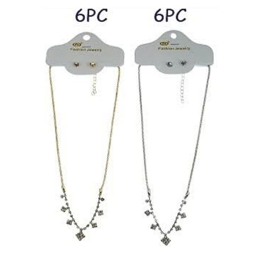 Rhinestone Necklace Set