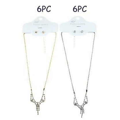 JAN23141 - Rhinestone Necklace Set