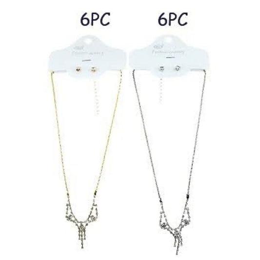 Rhinestone Necklace Set