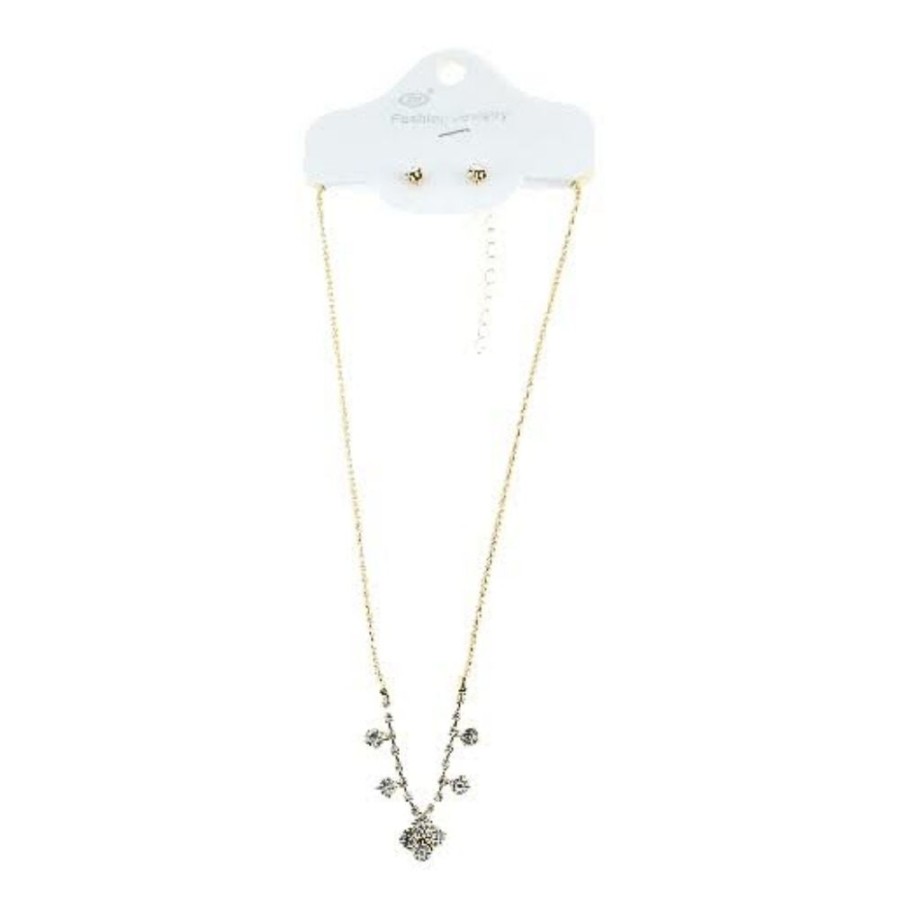 Rhinestone Necklace Set