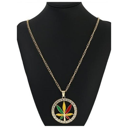 JAN27133 - Marijuana Leaf Pendant