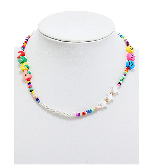 JAN43376 - Beaded Y2K Necklace