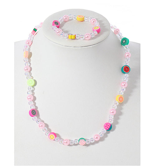 JAN43991 - Fruit Necklace & Bracelet Set