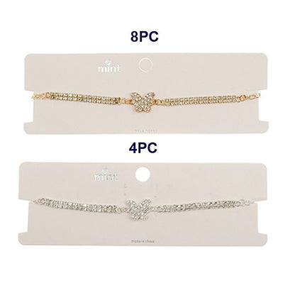 JAN44952 - Rhinestone Butterfly Choker