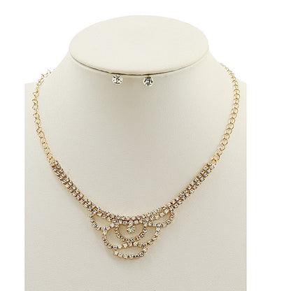 JAN44955 - Rhinestone Necklace Set