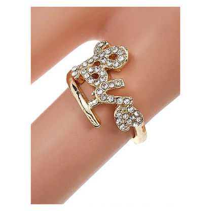 JAR38631 - Rhinestone Love Ring