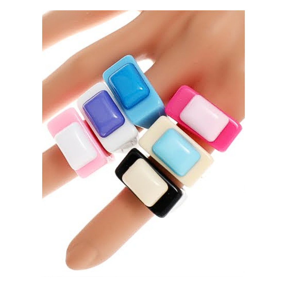 JAR39271 - Resin Rectangle Ring