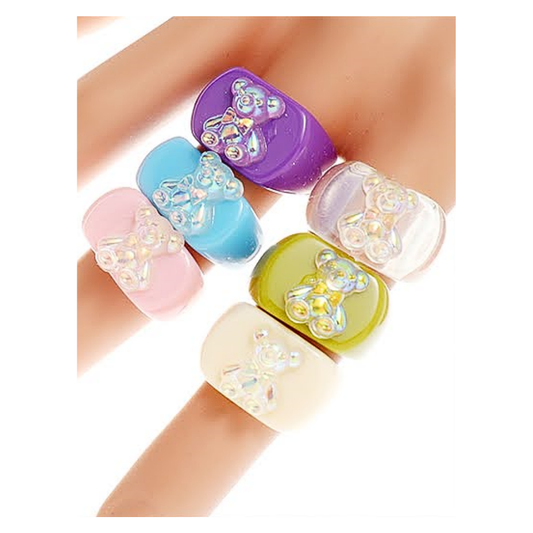 JAR39285 - Holographic Teddy Bear Ring