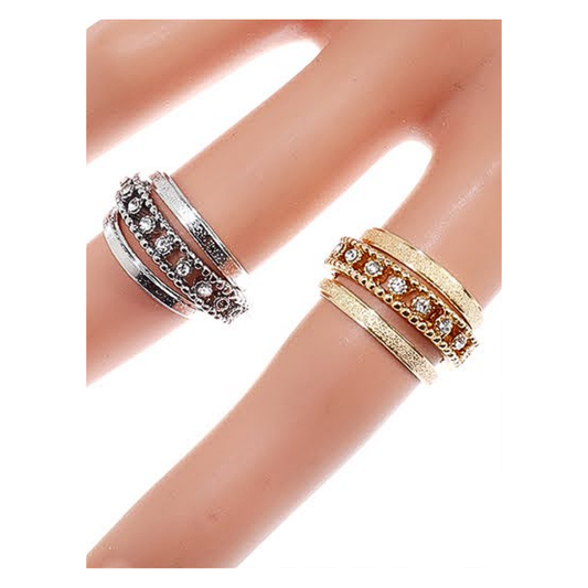 JAR39748 - Rhinestone Line Ring