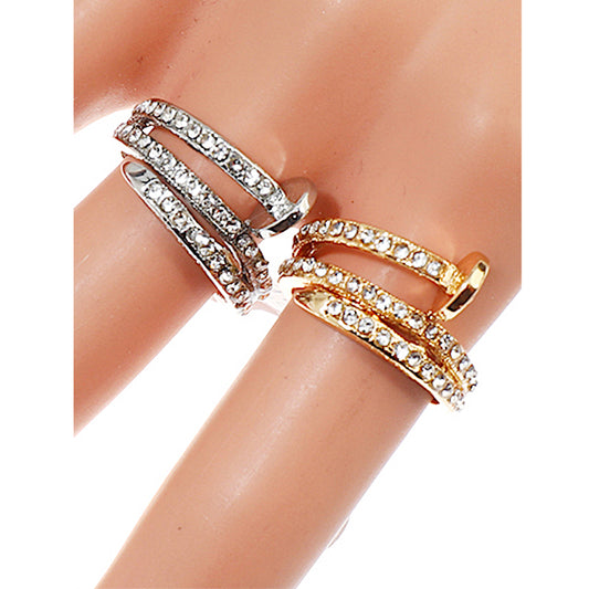 JAR40665 - Rhinestone Nail Ring