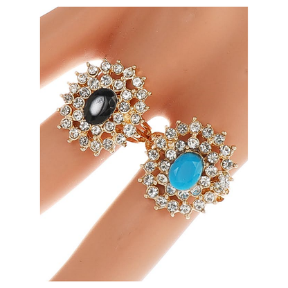 JAR43787 - Rhinestone Halo Ring