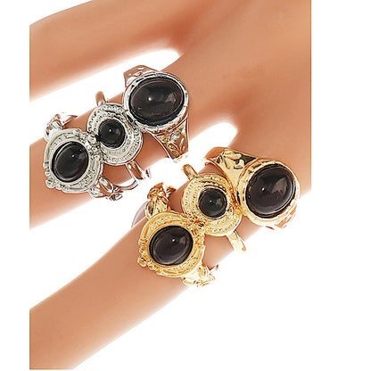 JAR44680 - Bohemian Vintage 3 Ring Stacking Set