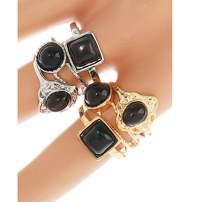 JAR44682 - Bohemian Vintage 3 Ring Stacking Set