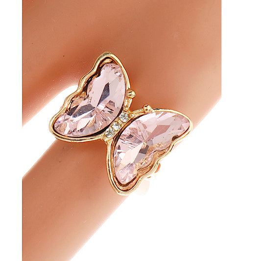 Crystal Butterfly Ring