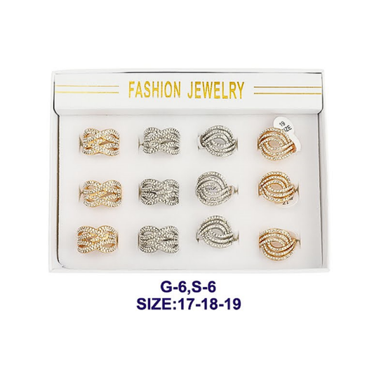 JAR44940 - Assorted Rhinestone Ring