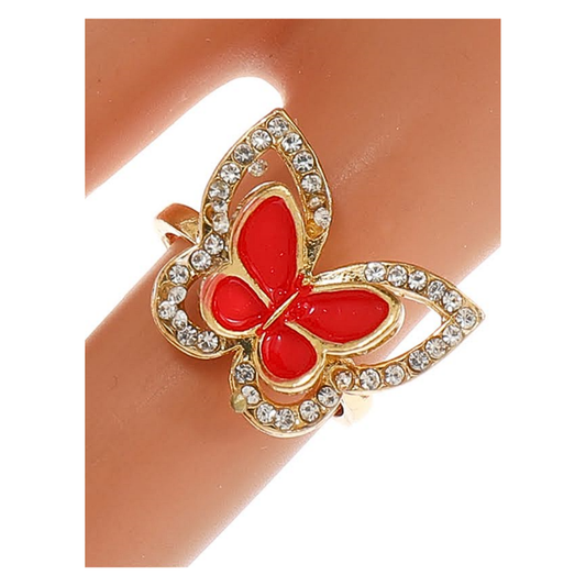 JAR45036 - Enamel Butterfly Ring