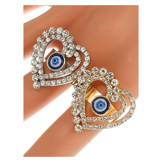 JAR45276 - Evil Eye Heart Ring