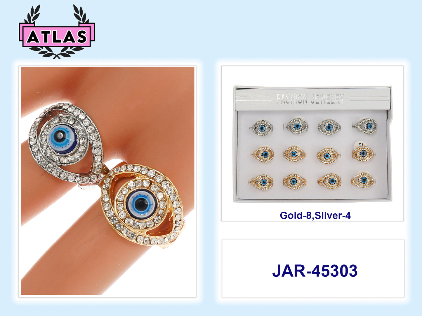 JAR45303 - Evil Eye Ring