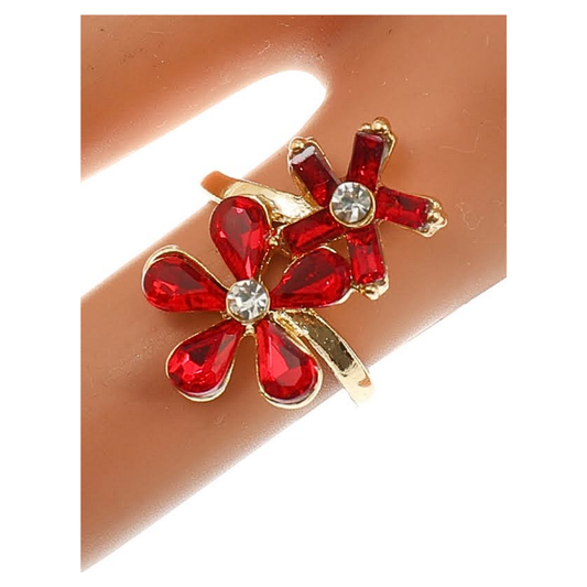 JAR45803 - Crystal Flower Ring