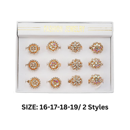 JAR46018 - Crystal Flower Ring