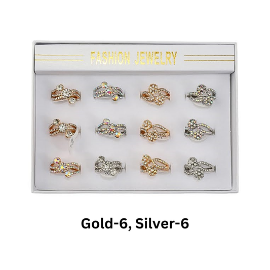 JAR46019 - Rhinestone Ring